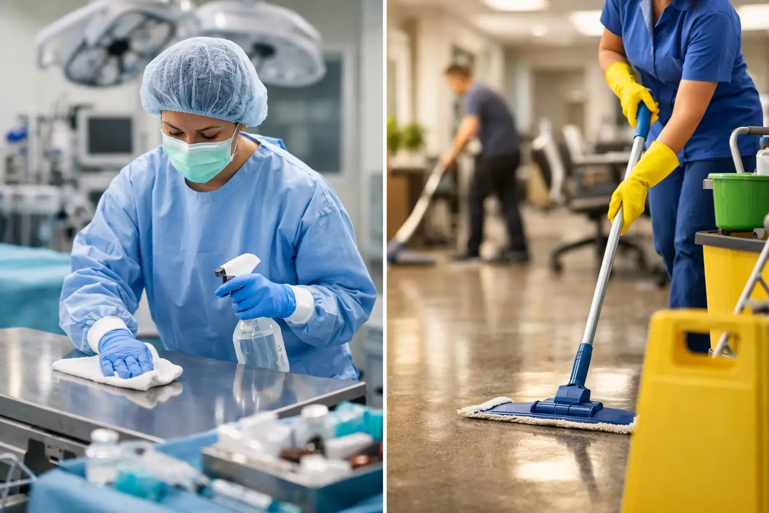 Medical Cleaning vs Commercial Cleaning